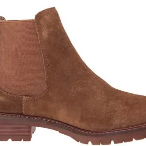 NIB! Steve Madden Leopold Chelsea Ankle Boot SZ 9.5 Chestnut Brown Suede - Picture 5 of 10